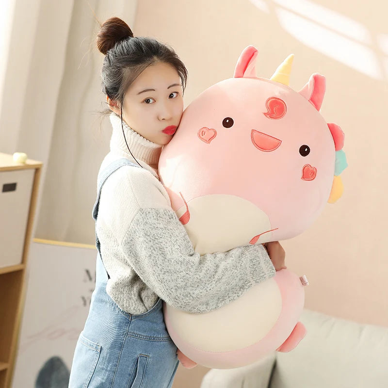 45/60CM Squishy Toy Kawaii Animal Fat Dinosaur Shiba Inu Dog Pillow Plush Toys Cute Rabbit Doll Girls Bed Sleeping Cushion