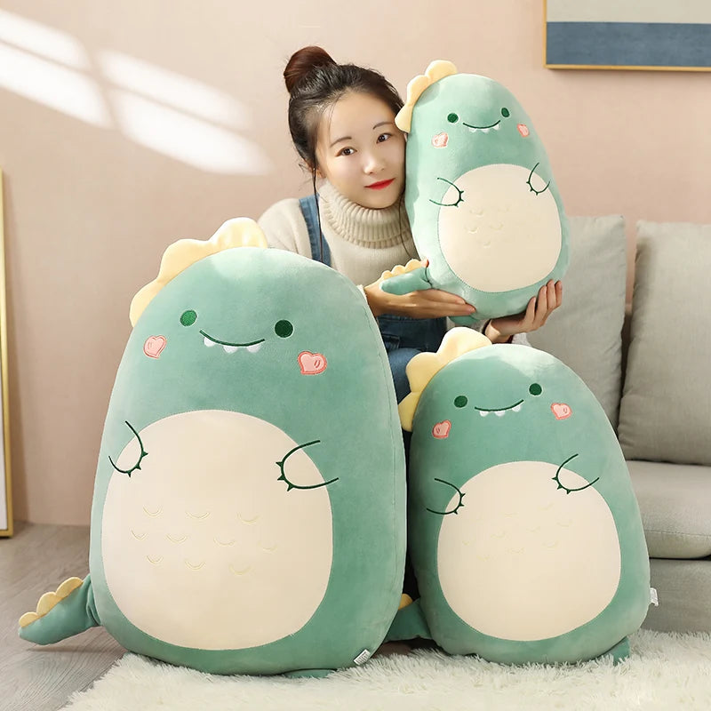 45/60CM Squishy Toy Kawaii Animal Fat Dinosaur Shiba Inu Dog Pillow Plush Toys Cute Rabbit Doll Girls Bed Sleeping Cushion