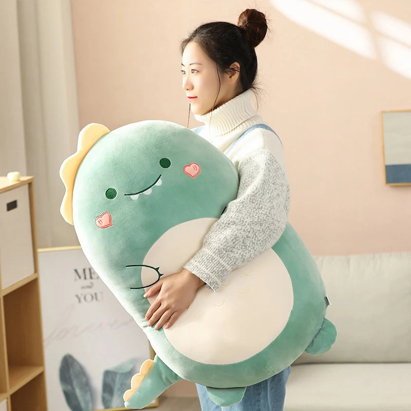 45/60CM Squishy Toy Kawaii Animal Fat Dinosaur Shiba Inu Dog Pillow Plush Toys Cute Rabbit Doll Girls Bed Sleeping Cushion