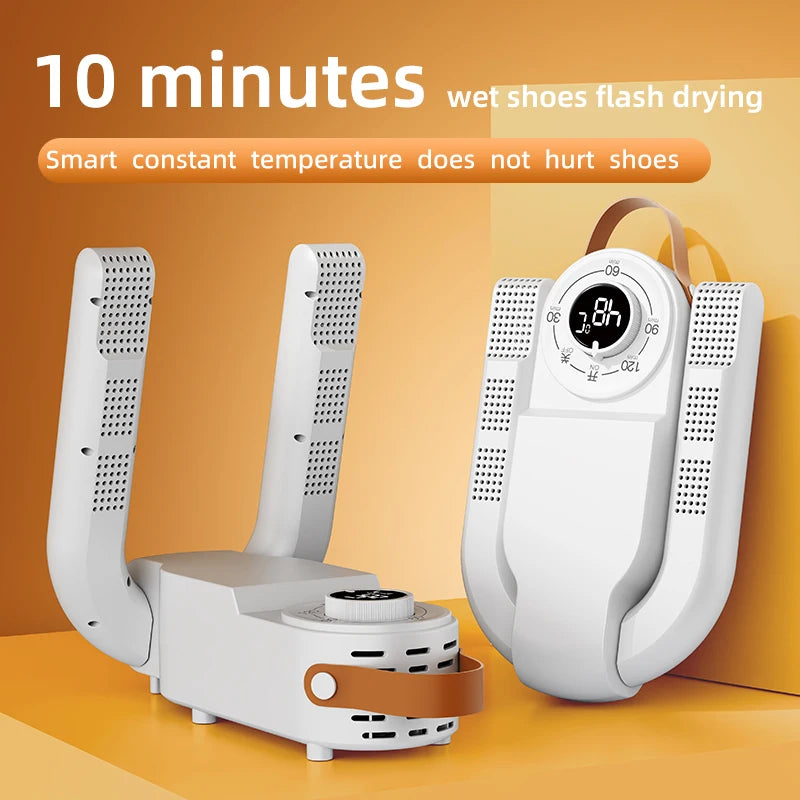 Portable Electric Shoe Dryer Adjustable Shoe and Boot Dryer With Intelligent Timer Foldable Shoe and Boot Dryer Shoe Drying Mach