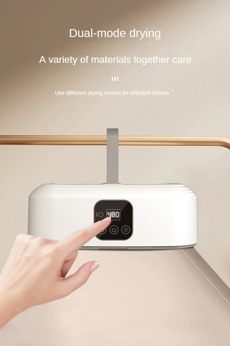 220V Foldable Compact Clothes Drying Machine with Smart Quick-dry Technology Baby Clothes Disinfection Dryer for Home Use