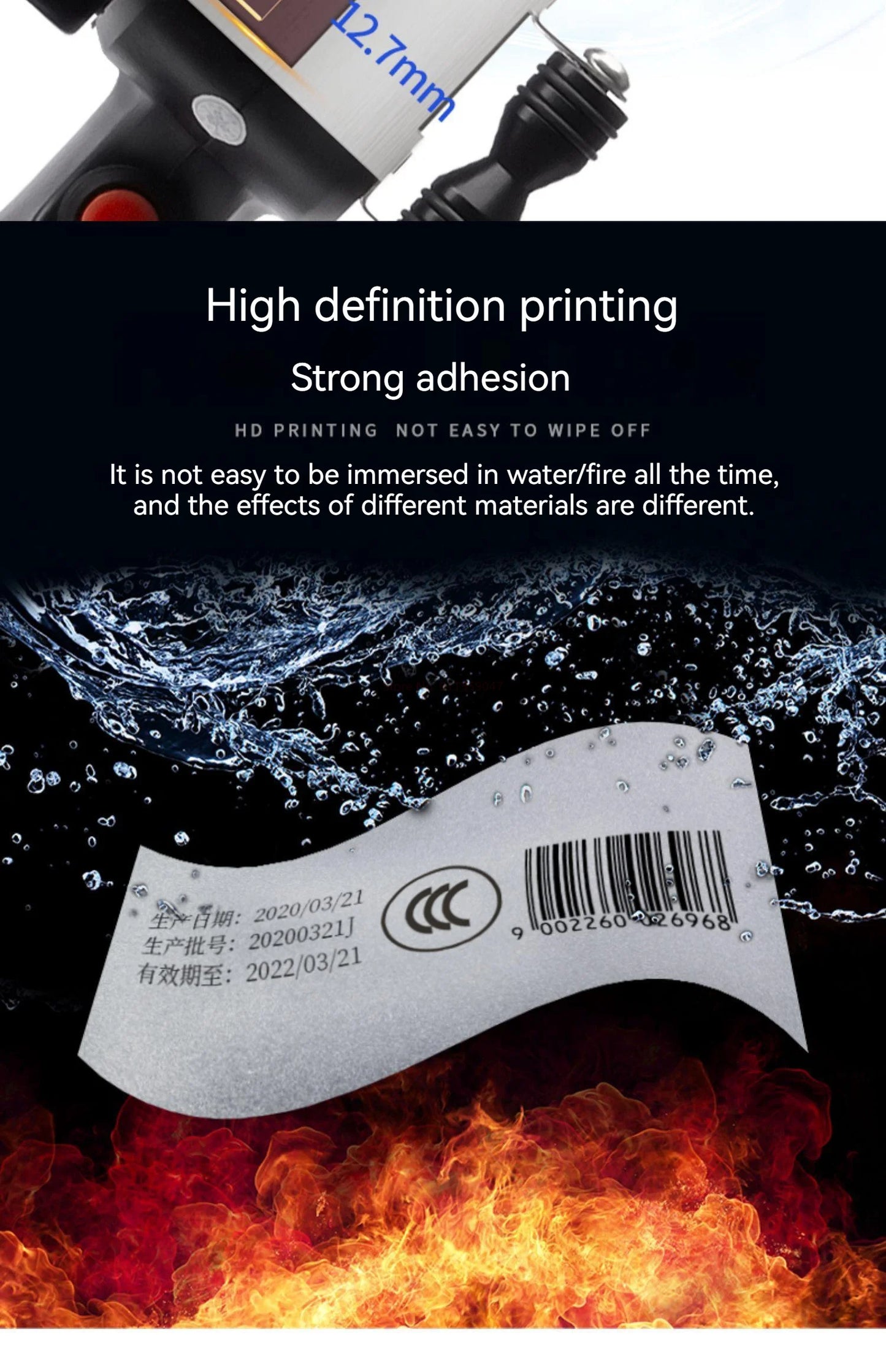 CJ780 fully automatic handheld online inkjet printer small handheld inkjet printer production date intelligent coding machine