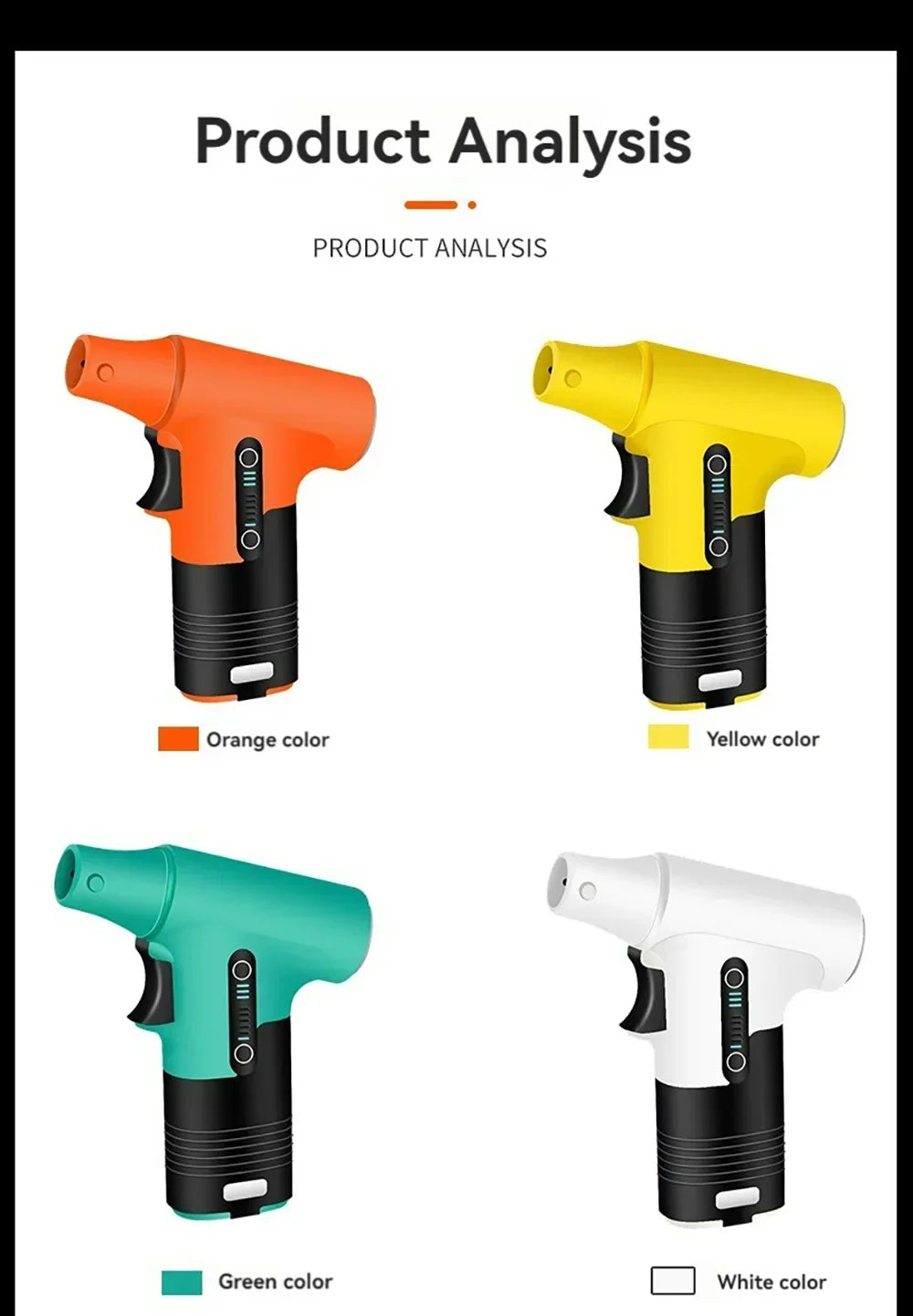 130000RPM Handheld Turbo Fan Violent Blower Powerful Fast Small Fan Rechargeable Portable High Speed Blower Fan Turbo Jet Blower