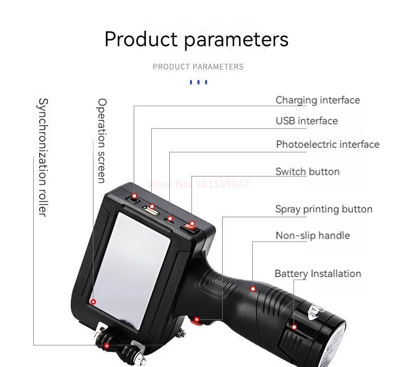 CJ780 fully automatic handheld online inkjet printer small handheld inkjet printer production date intelligent coding machine