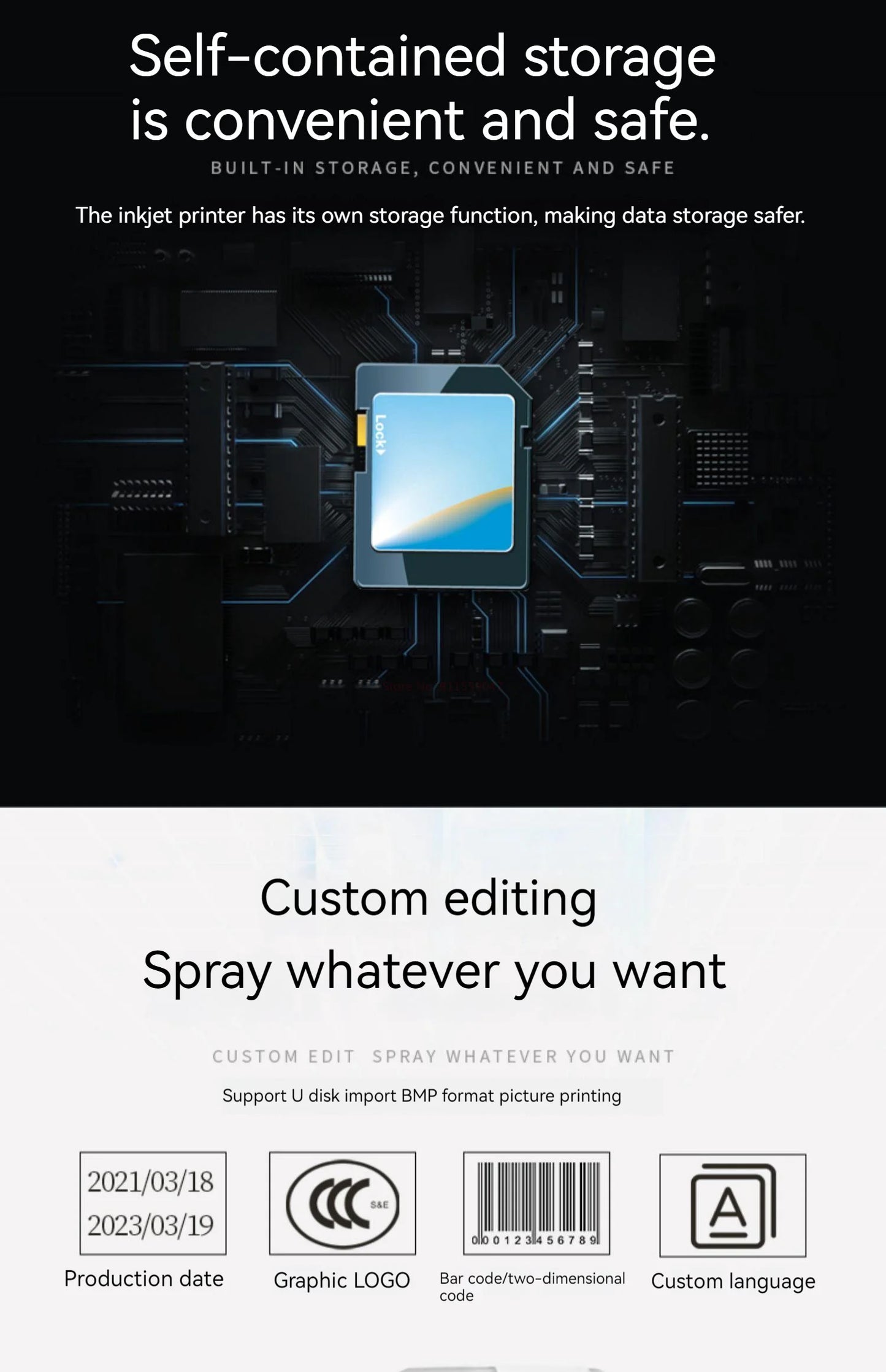 CJ780 fully automatic handheld online inkjet printer small handheld inkjet printer production date intelligent coding machine