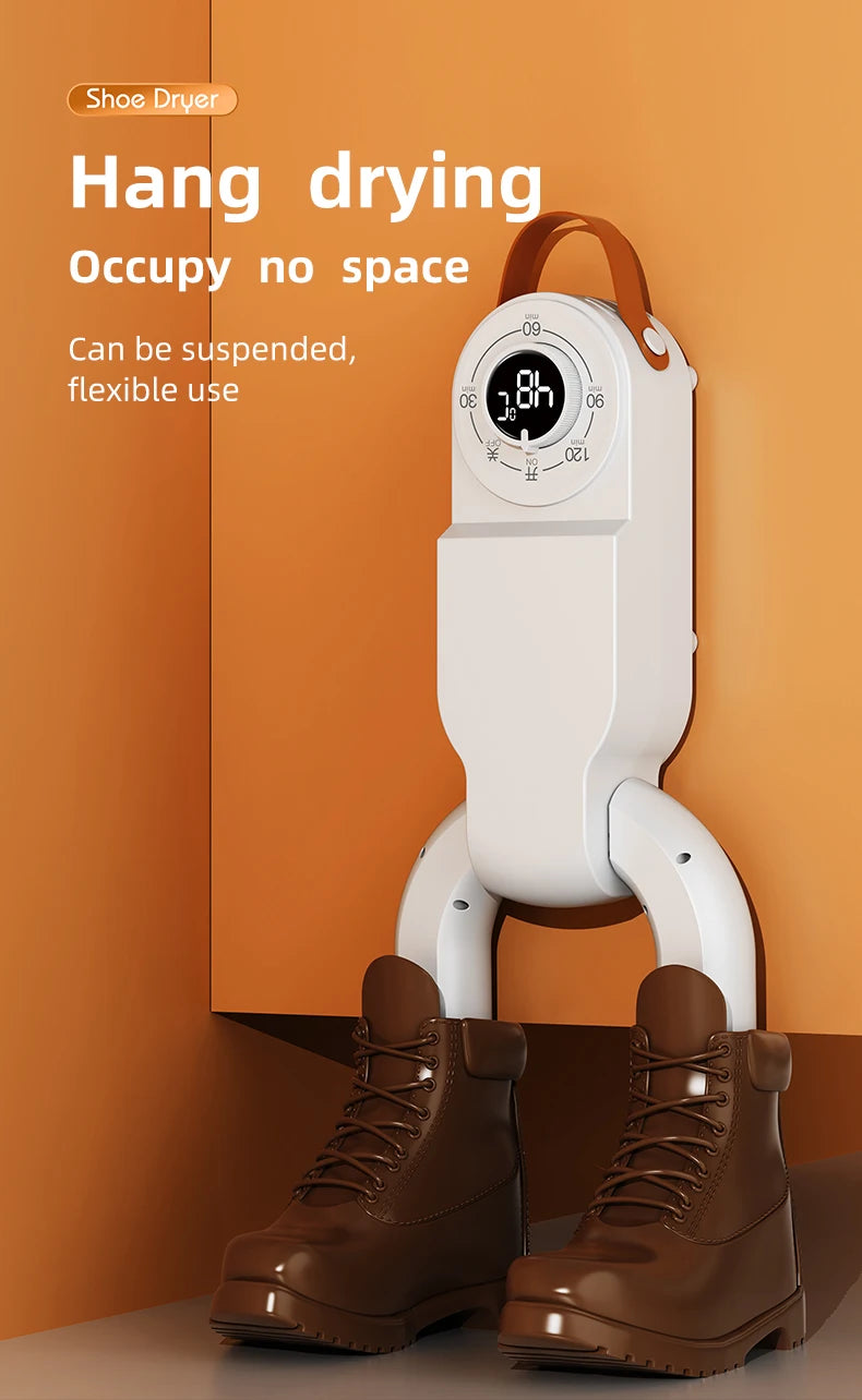 Portable Electric Shoe Dryer Adjustable Shoe and Boot Dryer With Intelligent Timer Foldable Shoe and Boot Dryer Shoe Drying Mach
