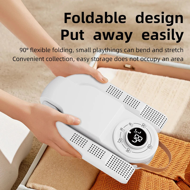 Portable Electric Shoe Dryer Adjustable Shoe and Boot Dryer With Intelligent Timer Foldable Shoe and Boot Dryer Shoe Drying Mach