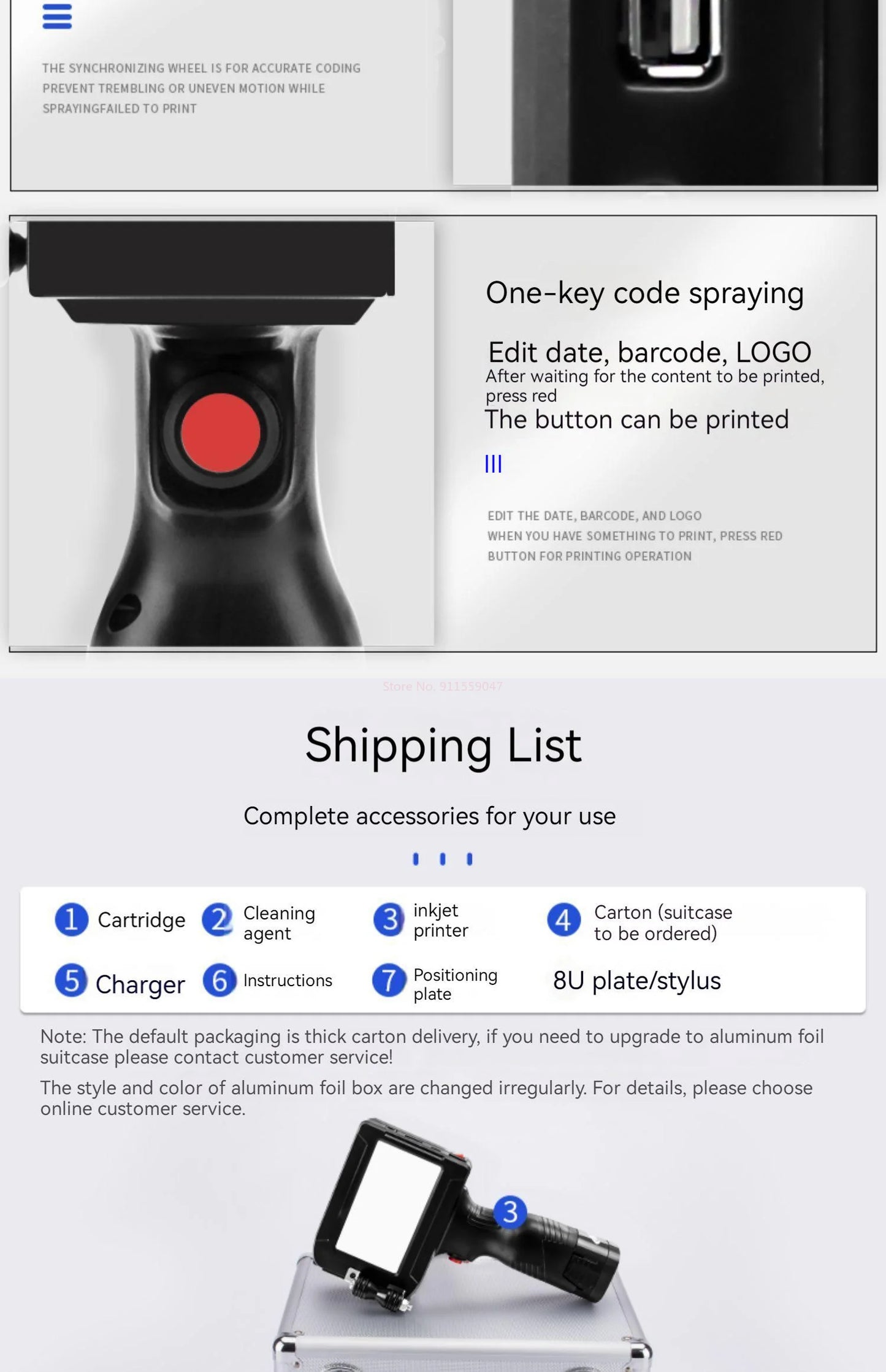 CJ780 fully automatic handheld online inkjet printer small handheld inkjet printer production date intelligent coding machine