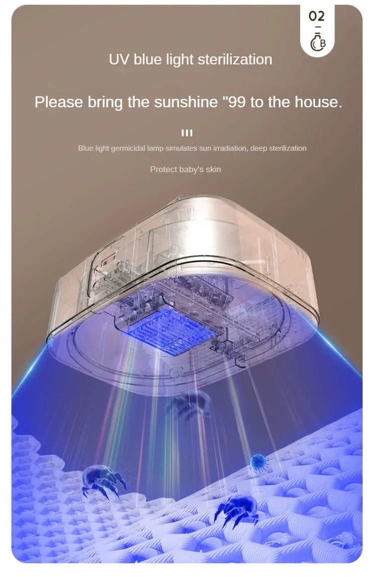 220V Foldable Compact Clothes Drying Machine with Smart Quick-dry Technology Baby Clothes Disinfection Dryer for Home Use