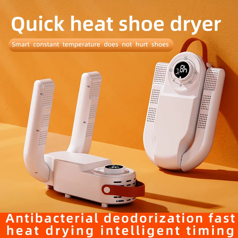 Portable Electric Shoe Dryer Adjustable Shoe and Boot Dryer With Intelligent Timer Foldable Shoe and Boot Dryer Shoe Drying Mach