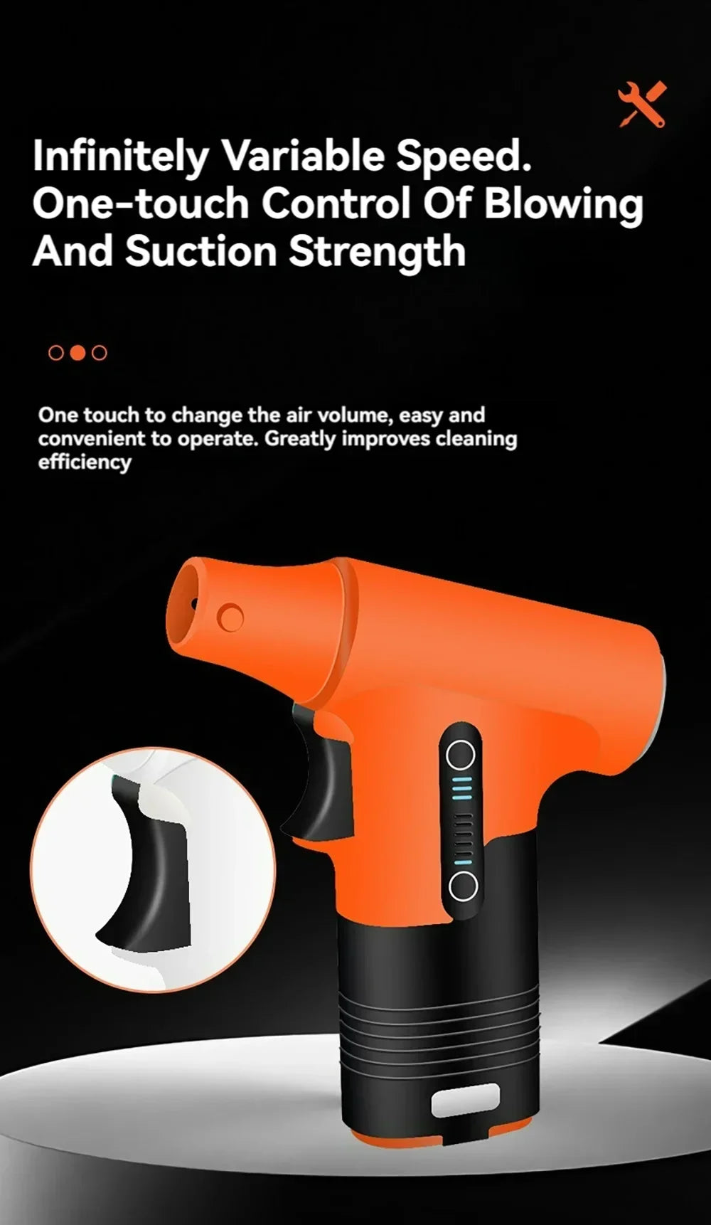 130000RPM Handheld Turbo Fan Violent Blower Powerful Fast Small Fan Rechargeable Portable High Speed Blower Fan Turbo Jet Blower