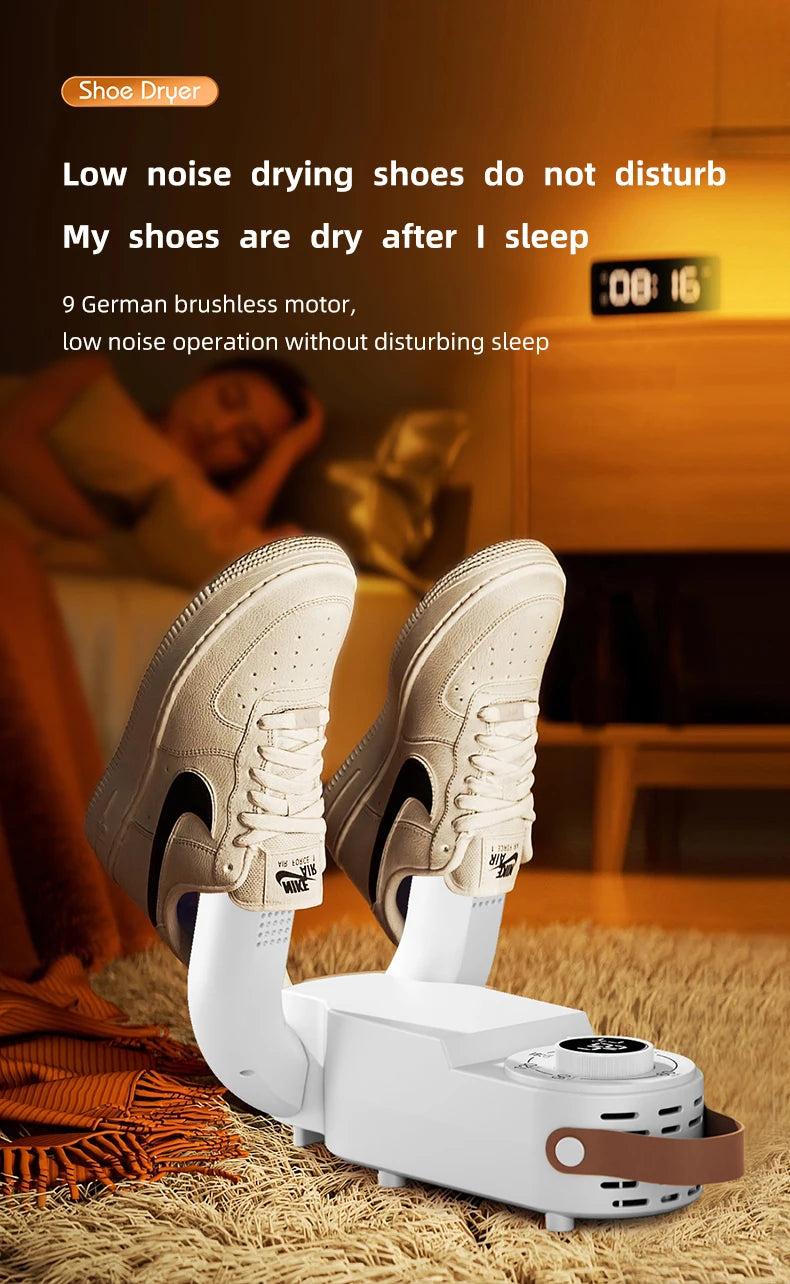 Portable Electric Shoe Dryer Adjustable Shoe and Boot Dryer With Intelligent Timer Foldable Shoe and Boot Dryer Shoe Drying Mach