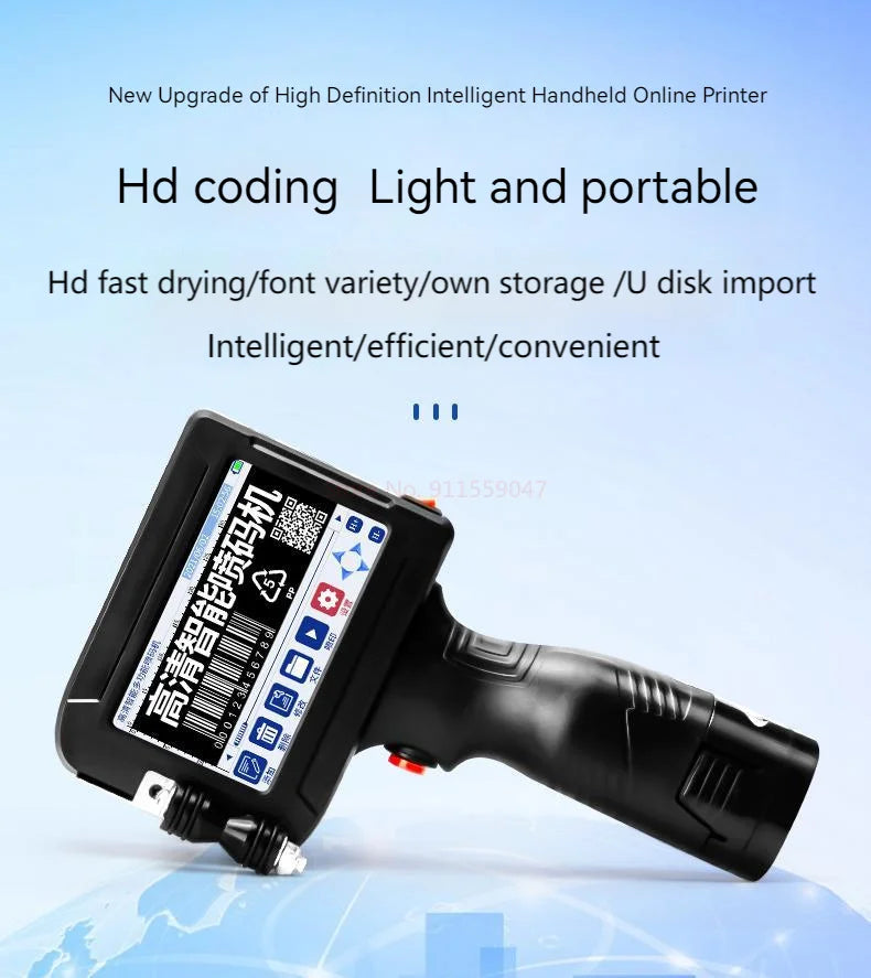 CJ780 fully automatic handheld online inkjet printer small handheld inkjet printer production date intelligent coding machine