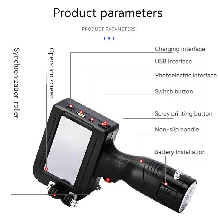 CJ780 fully automatic handheld online inkjet printer small handheld inkjet printer production date intelligent coding machine