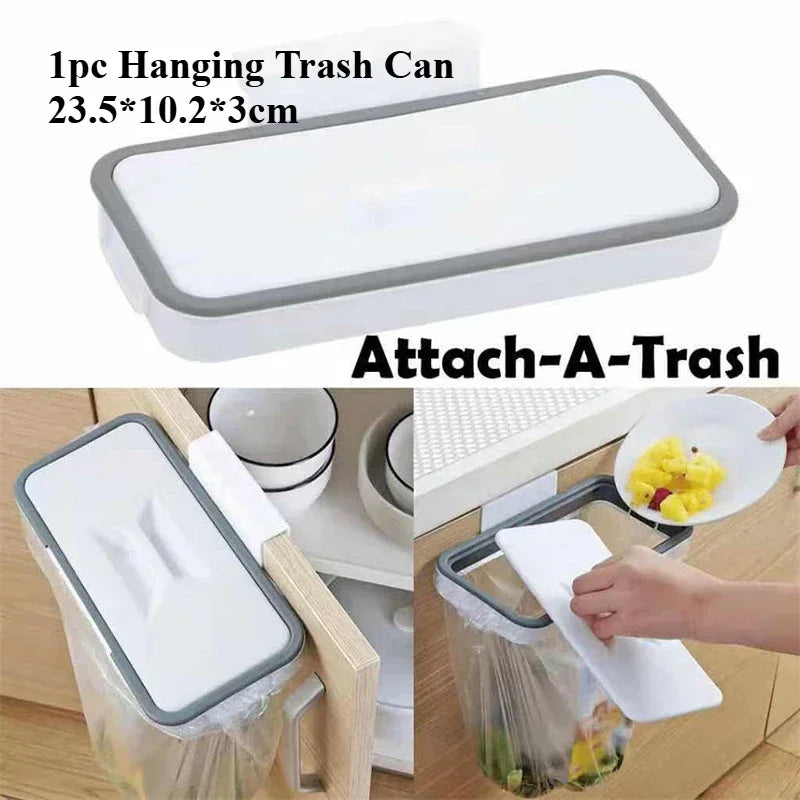 9L/12L DIY Cream-Colored Wall-mounted Kitchen Trash Can with Lid for Food Waste and Bathroom No Bending High Appearance Level